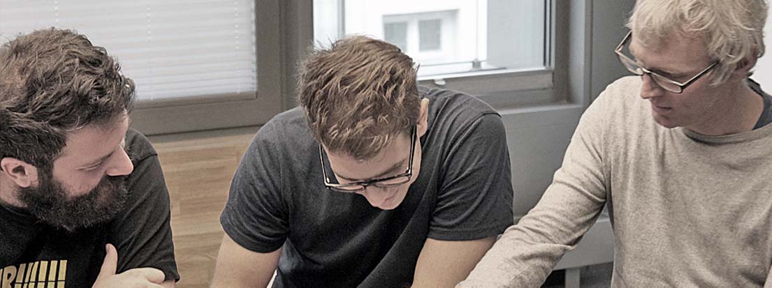 Designer und Redakteure von Egger & Lerch und der Tageszeitung Der Standard, Wien.
