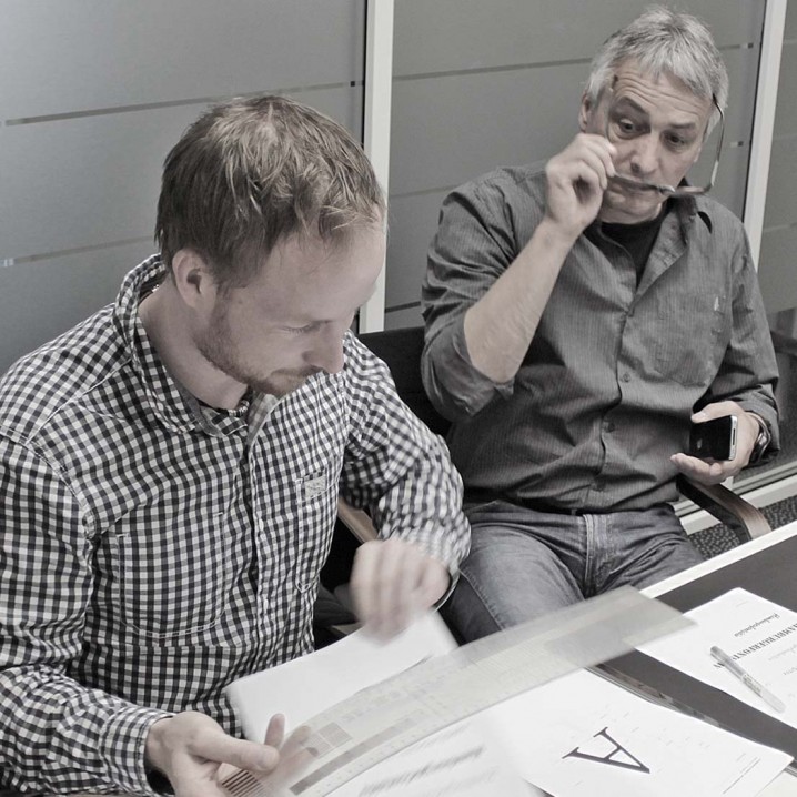 Patrick Bahr (Columbus Interactive GmbH, Ravensburg) und Hubert Wehrs (g24 | wehrs graphik design werbung, München).