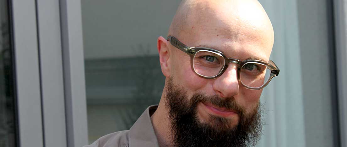 Dirk Friedel (ART ARMINUM | Werbeagentur, Hamburg). Typoakademie, Seminar »Typografie im Grafik- und Kommunikationsdesign« und Workshop »Schriftmischung« am 5.–6. Juni 2015 in Berlin. Foto: Wolfgang Beinert, Berlin.