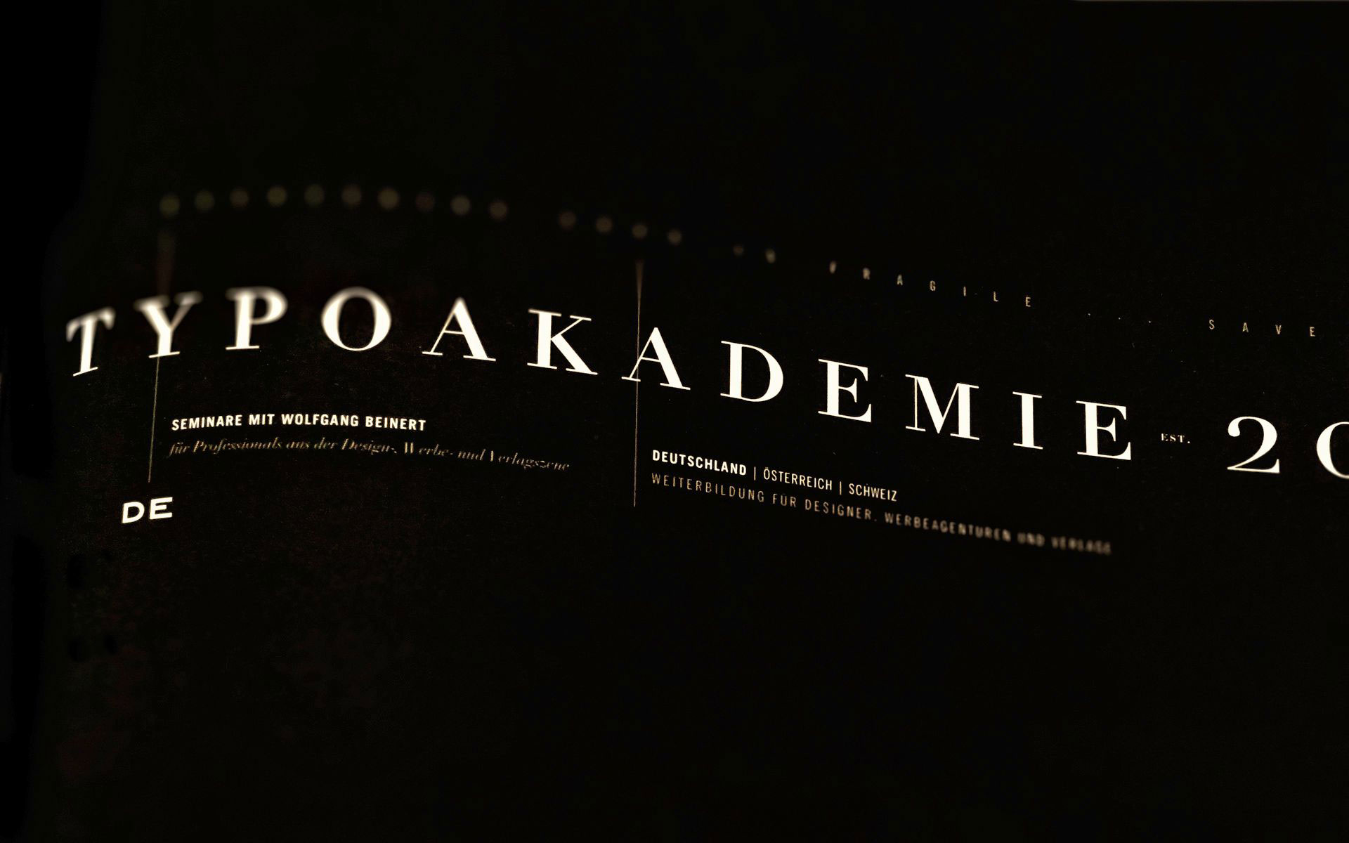 Typoakademie.de | Weiterbildung für Designer, Werbeagenturen und Verlage.